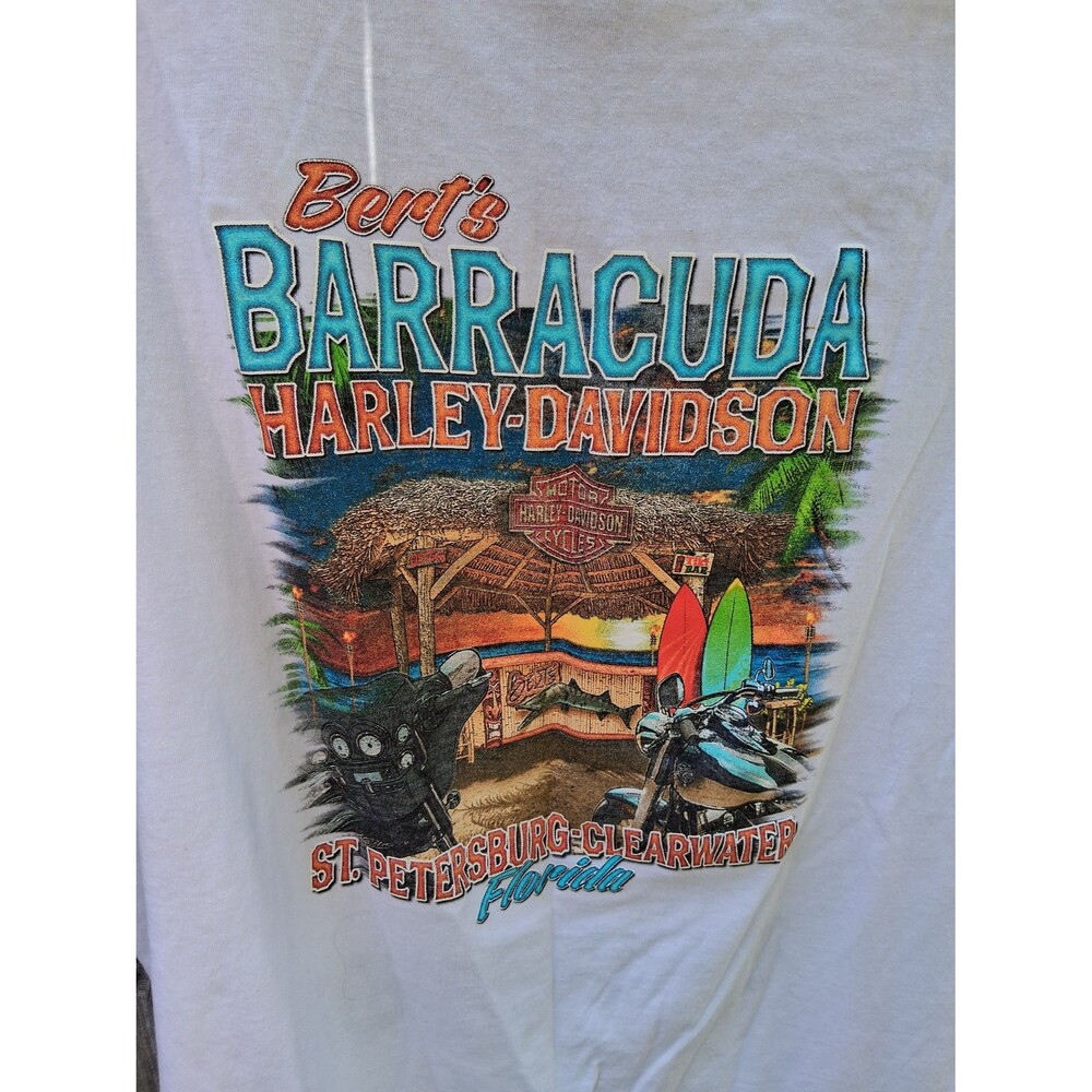089 Harley Davidson Tank Top 2XL St. Petersburg Clearwater Florida 2022 White